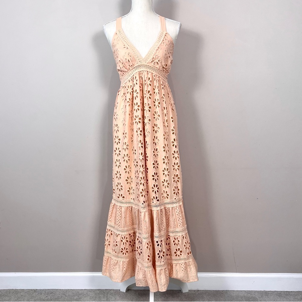 A Collective Story Eyelet Lace Maxi Dress XS